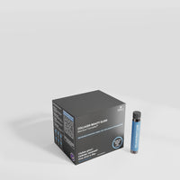 An open box of Collagen Beauty Elixir vials on a white ground, with one blue vial standing beside it.